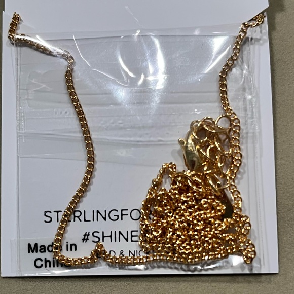 🔵STERLING FOREVER NWT EGYPTIAN PHARAOH PENDANT 14K GOLD-PLATED BRASS NECKLACE - Picture 4 of 8